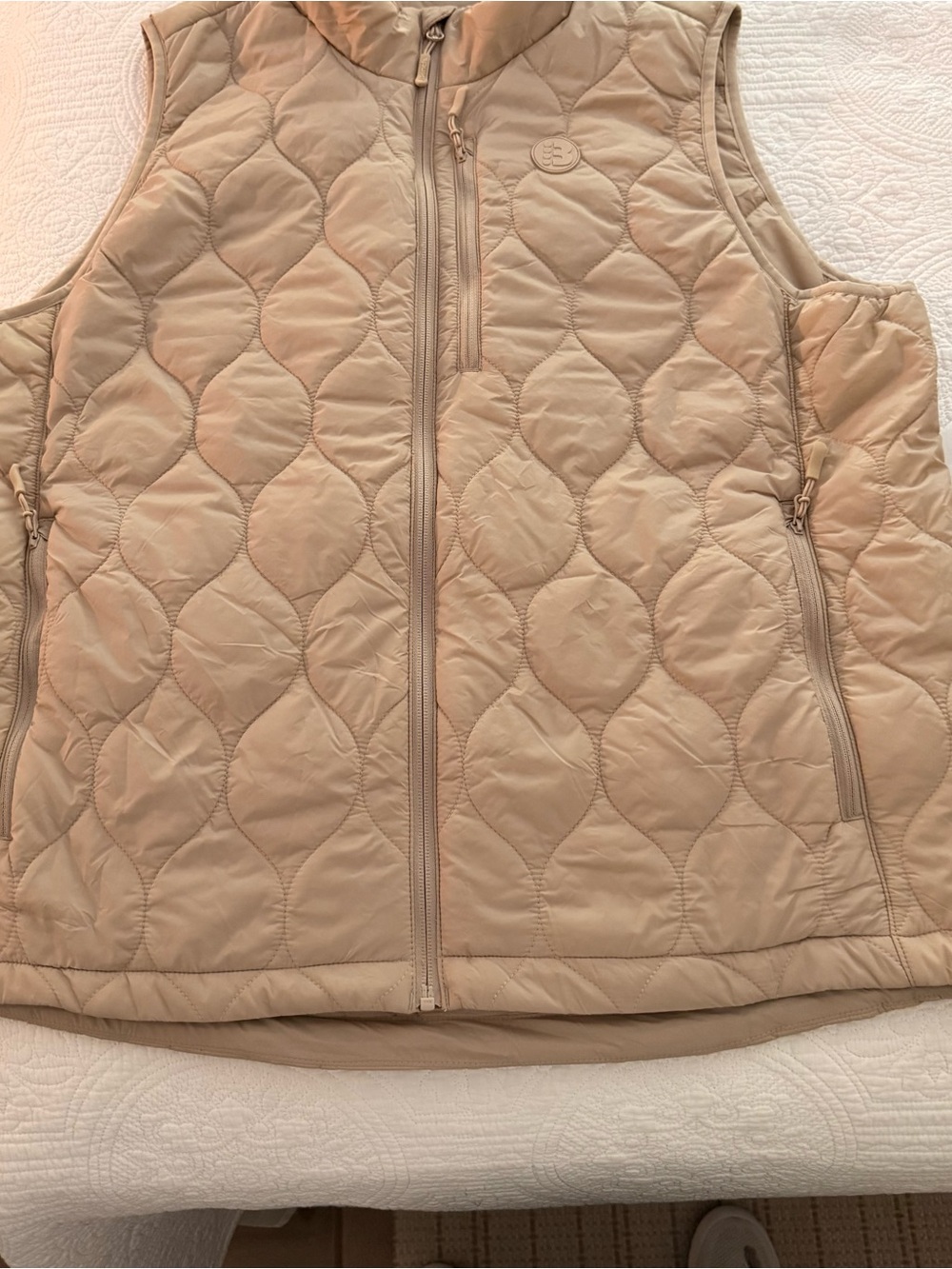 Bench Quilted Sleeveless Vest in Beige Taupe